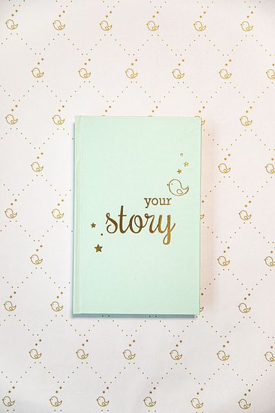 BeyazBirKutu مجلة Your Story Baby (مذكرات الأم والطفل - مذكرات فردية غير محاصر) - بالنعناع