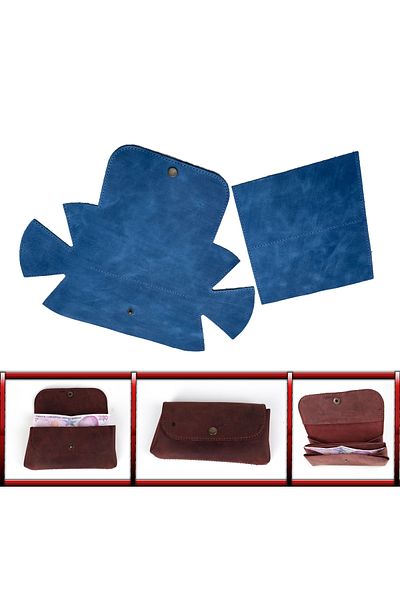 AiryFooT Portofel mare pentru femei - tăiat gata, piele fragmentată, Zeugma Crazy Leather Hobby