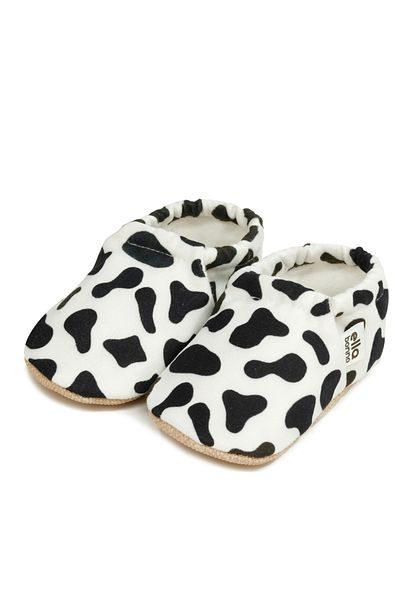 Ella Bonna Non-Slip Sole Cow Baby Booties, Home Boots Slippers Nursery Shoes Slippers