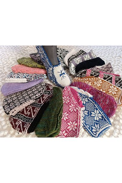dressmix Dowry Gift 20 Pieces Glittery Glitterless Mixed Knitted Booties