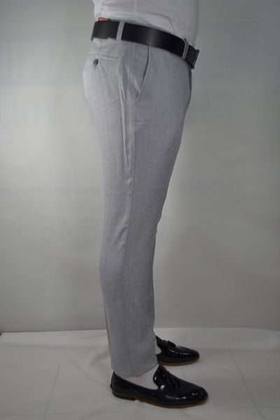 Bomonti Men's Cotton Slim Fit Striped Trousers