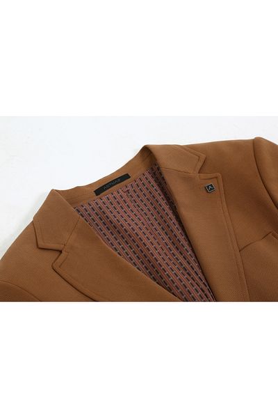 ACTUAL Camel Slim Fit Blazer - Single Jacket 7160-1-4
