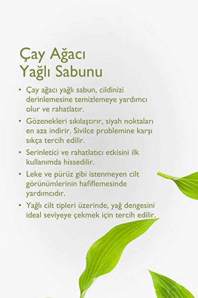 Baga Çay Ağacı Yağlı Sabun 125gr