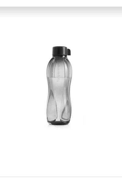 Tupperware Eco Bottle 1 Lt. Black Flip Lid WATER