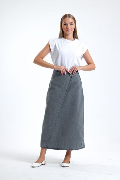 DeMim Gray Lurdes Skirt