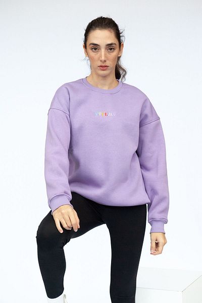 Vatkalimon Φούτερ Unisex Oversize Λιλά