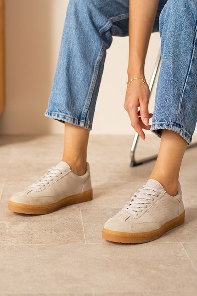 KOTAN Μπεζ Γυναικεία Sneakers - Αθλητικά Παπούτσια με Λεπτομέρεια Λογότυπου