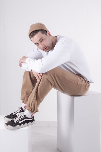Vatkalimon Γυναικεία Ανδρικά Φούτερ με καφέ τσέπες Fleece με ελαστικά πόδια
