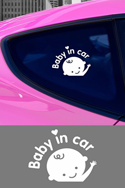 New Jargon Baby In Car - Arabada Bebek Var Oto Araba Cam Sticker Çıkartma Kam...