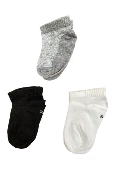 alpmodel Ароматизирани с бамбук - меки и бели черно-сиви детски чорапи, комплект от 3 и 6 броя, унисекс