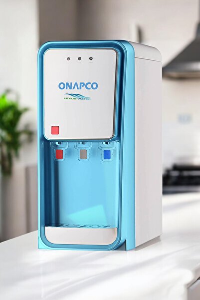 Lexsawater Tezgah Üstü 3 Musluklu Sıcak Soğuk ve Normal Su Çıkışlı Arıtmalı S...