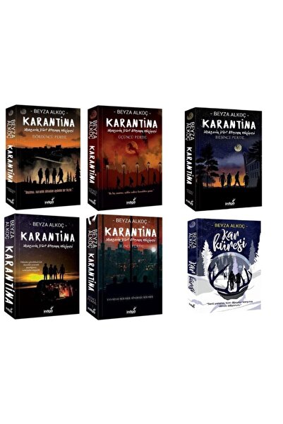 İndigo Kitap Karantina Serisi 5 Kitap Ve Kar Küresi Set 6 Kitap Takım