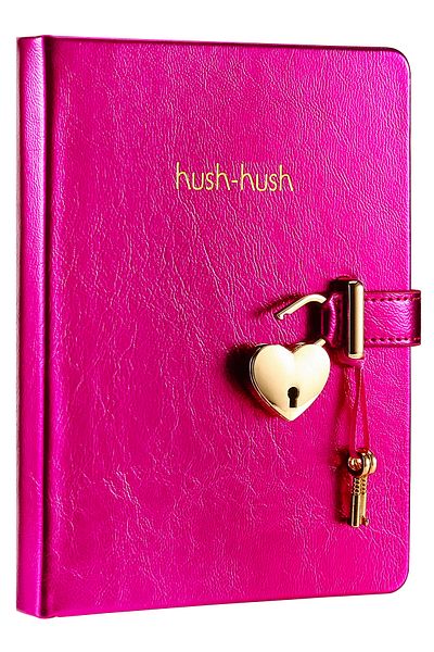 Victoria's Journals Pink Hush Hush Metallic Locked Notebook - 13x18 Cm