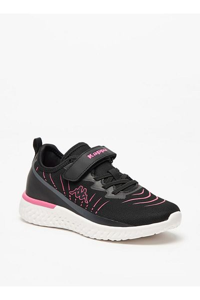 Kappa Girls' Logo Detail Sports Shoes with Hook and Loop Closure