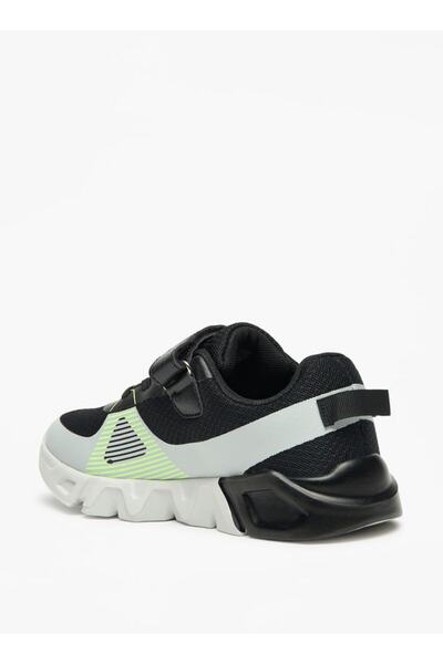 Kappa Boys' Colourblock Walking Shoes with Hook and Loop Closure