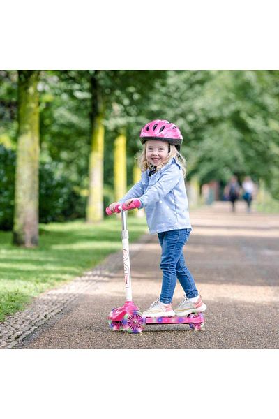 Halsall Evo Lighted 3 Wheel Pink Scooter