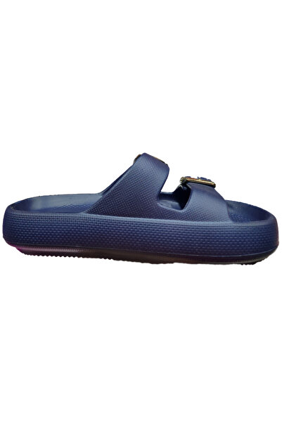 AKINAL Akınal E282-24 - Orthopedic Women's Slippers 36-40 Navy Gold, Water Resistant