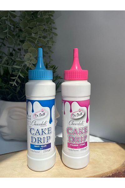 Dr. Gusto Pink and Blue Cake Drip Set of 2
