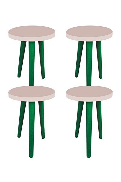 LİVA AHŞAP Ahşap Saksı Taburesi 4 Adet