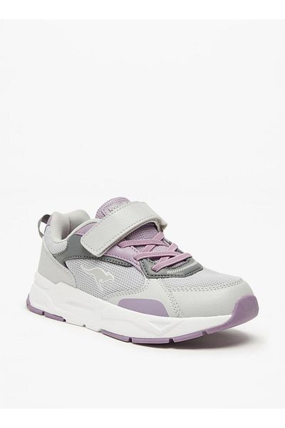 Kangaroos Girls' Panelled Sports Shoes with Hook and Loop Closure
