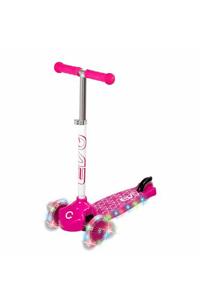 Halsall Evo Lighted 3 Wheel Pink Scooter