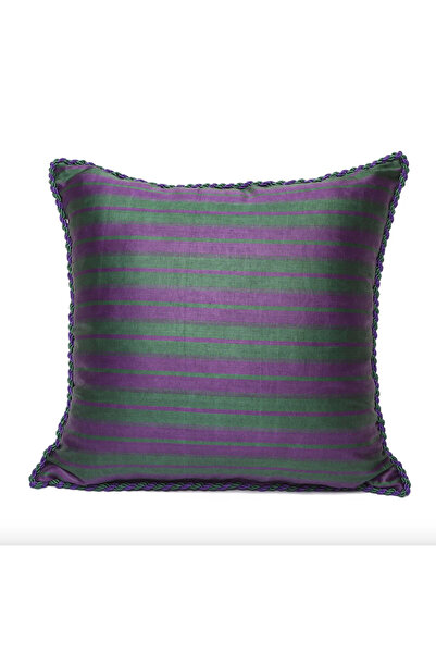 meneviş Çizgili Kare Kutnu Yastık