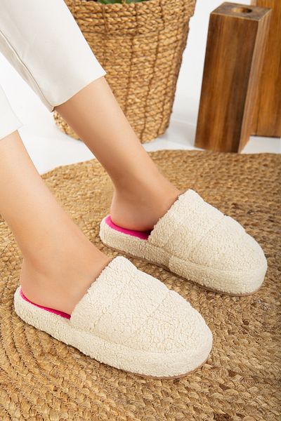 Slipcat Lamb Fabric Wool Silent Sole Γυναικείες Παντόφλες Παντόφλες εσωτερικού χώρου
