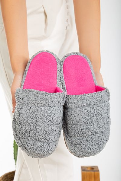 Slipcat Lamb Fabric Wool Silent Sole Women's Slippers Indoor House Slippers