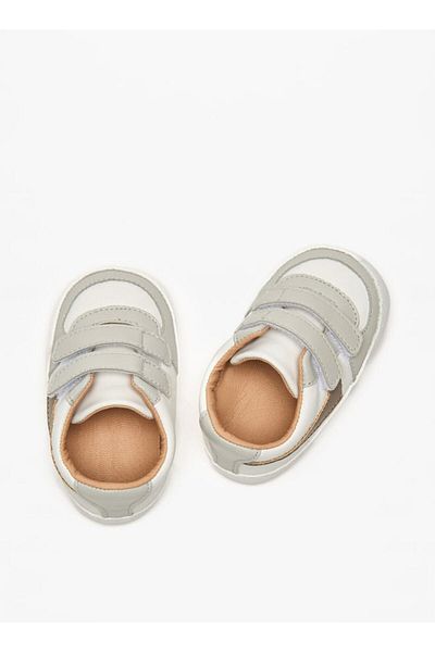 Barefeet Panelled Booties with Hook and Loop Closure