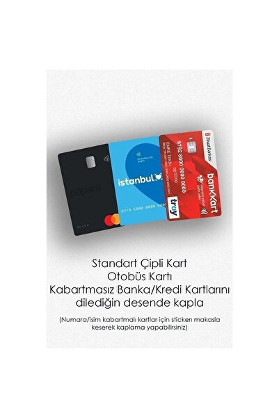 Alptuğ Reklam Sultan Tasarımlı Kredi Kartı, Papara Kartı Kaplama Stickeri 4 Adet