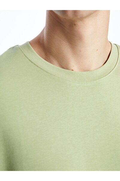 LC Waikiki Ανδρικό χτενισμένο βαμβακερό μπλουζάκι XSIDE Oversize - Crew Neck, κοντό μανίκι