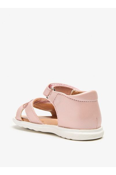 Flora Bella by Shoexpress Flora Bella Heart Embellished Open Toe Sandals with Hook and Loop Closure