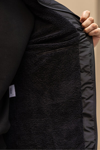 3MODA Мъжко водоустойчиво и ветроустойчиво пухено яке от кожа