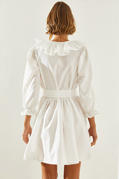 Bianco Lucci V-nyakú mini női ruha - ujjak és gallérrészlet 21228 60251664