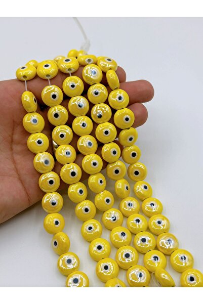 Ebruli Boncuk Κεραμικό Evil Eye 14 χιλιοστών - Σετ 5 πολύχρωμων χαντρών αξεσο...