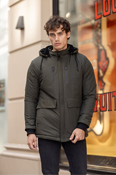 3MODA Men's Water and Windproof Fur Jacket