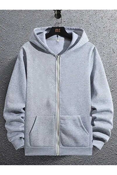 DAXİS Sportwear Company سويت شيرت بغطاء رأس وسحاب