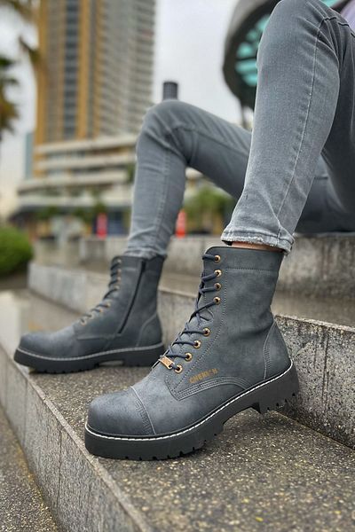 BZ Moda Gray Men Boots Styles Prices Trendyol