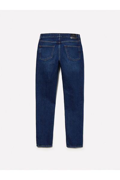 Sisley Indigo Men's Tight Denim Trousers - Cotton Blend, Vintage Washing Effect