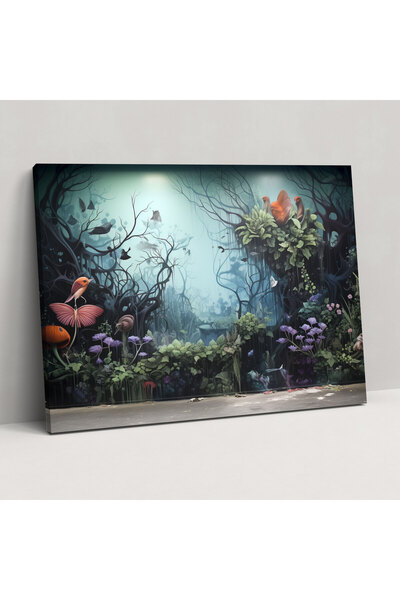 PaintedAnarchy Mystical Forest Graffiti Canvas Print, Graffiti, Enchanting Cr...