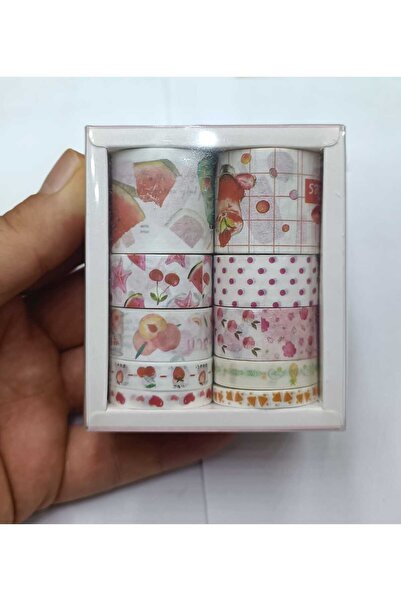 Meyra Accessories Set de 10 autocolante cu figuri de fructe, autocolante drăguțe pentru cadou, set de 10