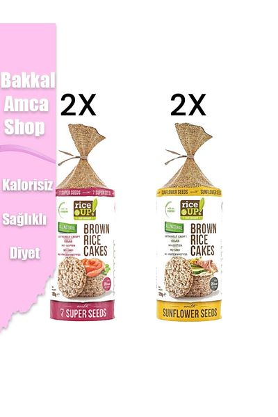 Rice Up Brown Rice Cakes Sunflower & Super Seeds 4 X 120 Gr