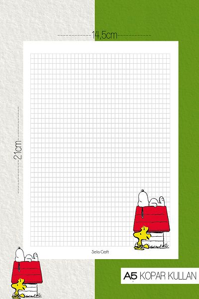 SelisCraft Σημειωματάριο με μοτίβο Snoopy 04 Daily Planner, Σημειωματάριο, Λίστα εκκρεμοτήτων, Σημειωματάριο, Ατζέντα