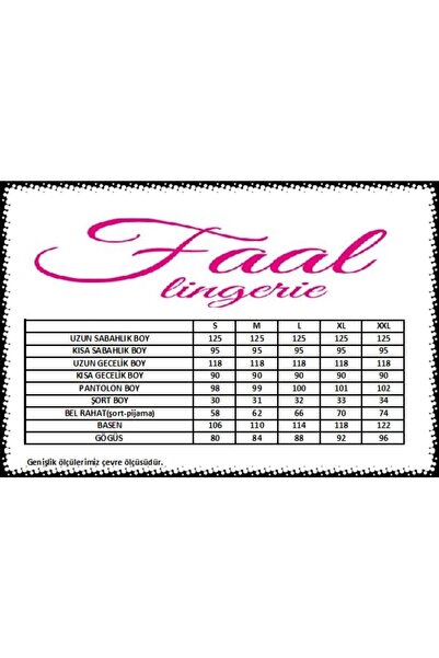 FAAL Satin Lace Detailed Nightgown Dressing Gown Double Set 2612 Fuchsia