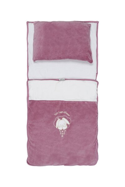 Aziz Bebe Kız Bebek Pembe Tavşan Nakışlı Yastıklı Alt Açma Azz025146