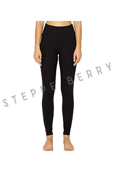 STEPPE BERRY Μαύρο θερμικό γυναικείο καλσόν