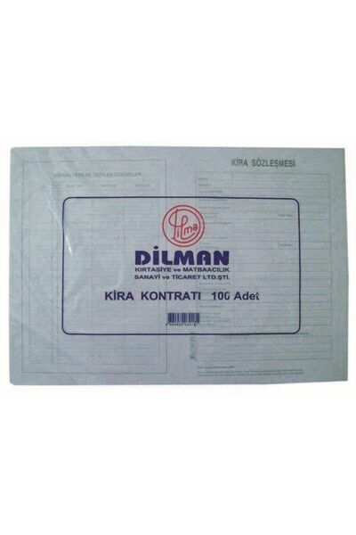 Dilman Kira Kontratı 100 Lü A4