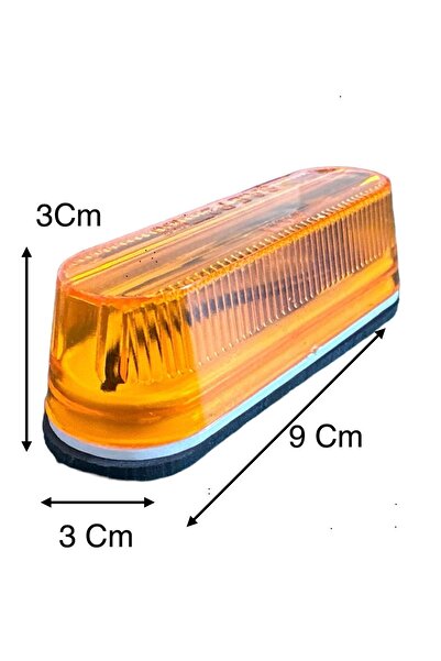 gcstore 1adet T10 Dipsiz Ampüllü Parmak Lamba Turuncu Yan Lamba Etek Lamba Ka...