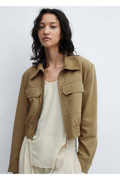 MANGO Woman Short Jacket with Pockets