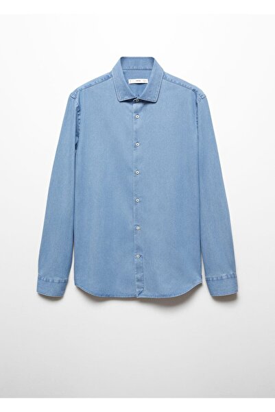 MANGO Man Regular Fit Chambray Pamuklu Gömlek